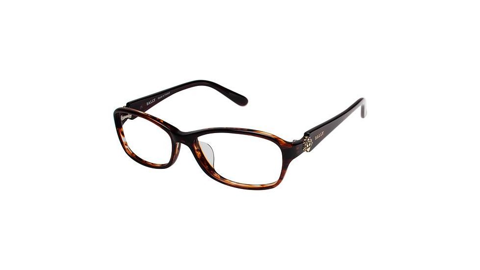 Bally of Switzerland BY1004A Eyeglass Frames - Frame BROWN, Size 55/15mm BY1004A02