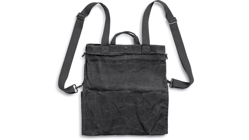 Barebones Gathering Bag, Paraffin Waxed Canvas, 18in x 16.5in x 5in, Slate Gray GDN-068