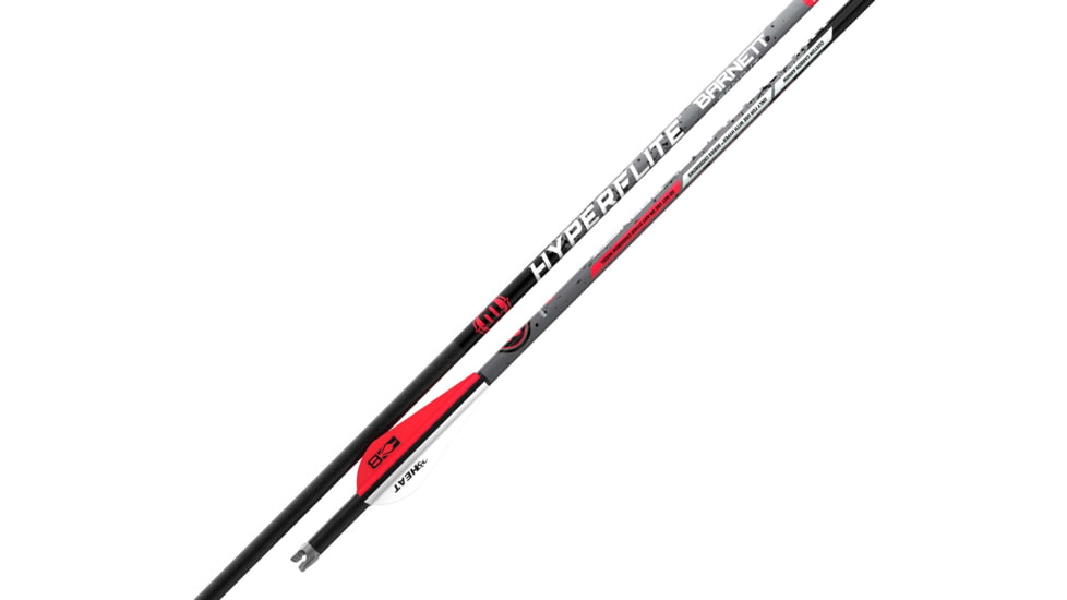 Barnett Hyperflite Crossbow Bolts Heat Vanes 22 in, 5 Pk, Black, BAR20043