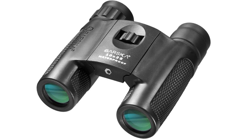 Barska 10x25 WP Blackhawk Compact, Bak-4, Green Lens, Black AB11844