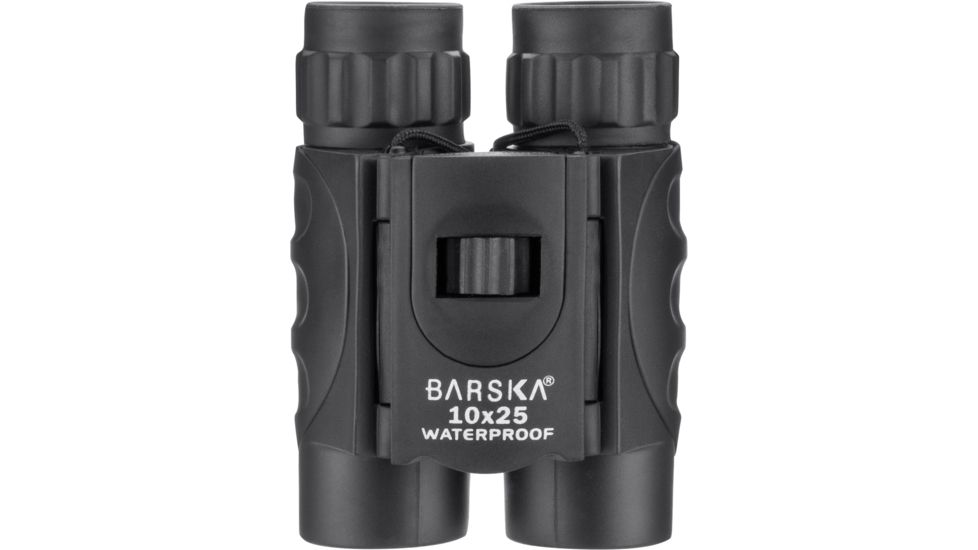 Barska 10x25mm Waterproof Compact Binocular, Black, Small AB12725