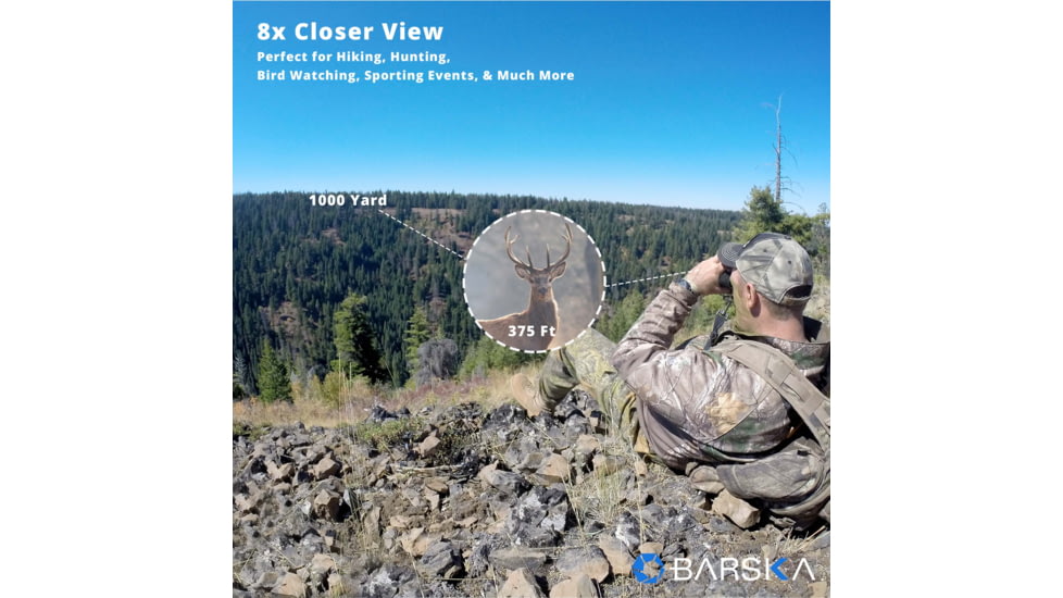 Barska 8x32mm WP Level ED Binoculars, Black, AB12990
