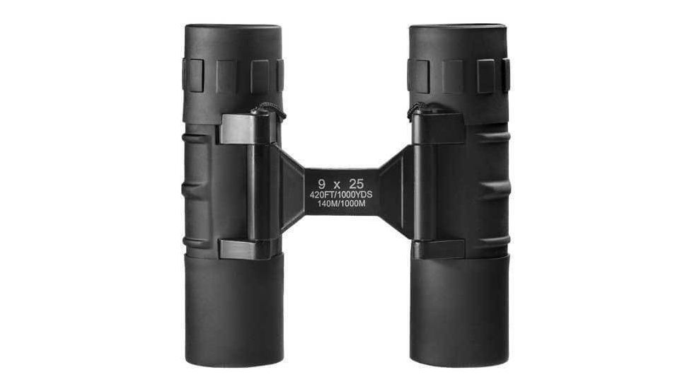 Barska Focus Free 9x25mm Porro Prism Compact Binoculars, Black, AB10302