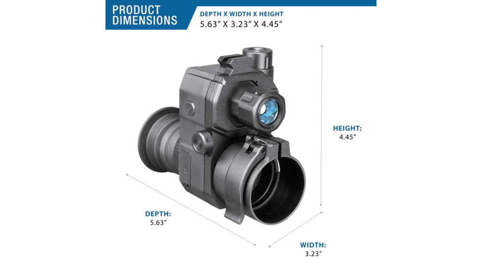Barska NVD35 Night Vision Rifle Scope Clip On, 2x16mm, Black, BQ14028