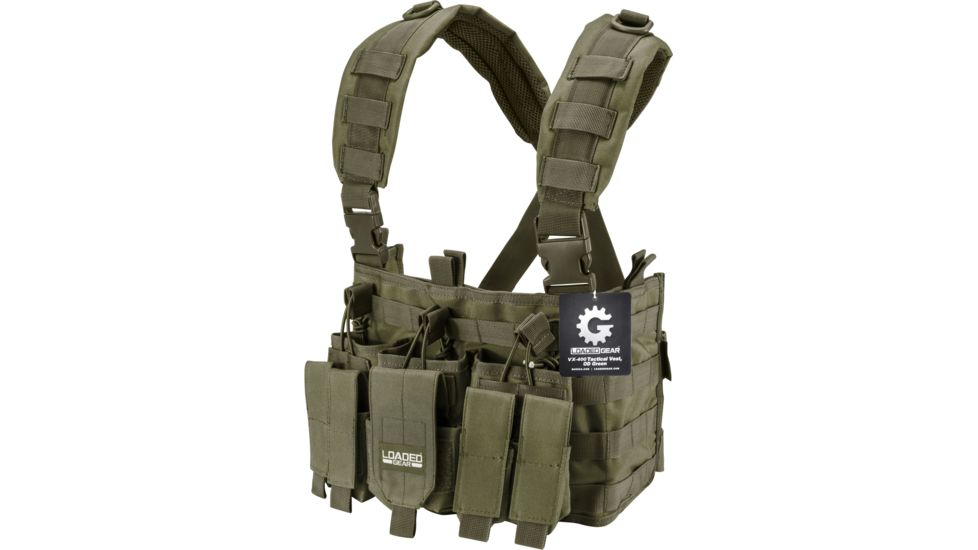 Barska Tactical Chest Rig VX-400 Loaded Gear,OD Green BI12794