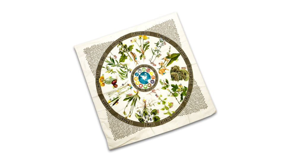 Battlbox.Com Wazoo Survival Gear Forager Bandana with Pictures and Facts 12 Plants &amp; Fungus, BAN-FG-SG