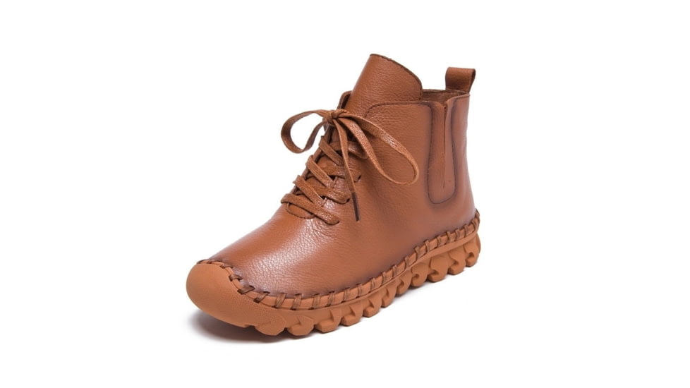 Battling Blades Genuine Leather Flat - Ankle Boots - Womens, 7534210908332