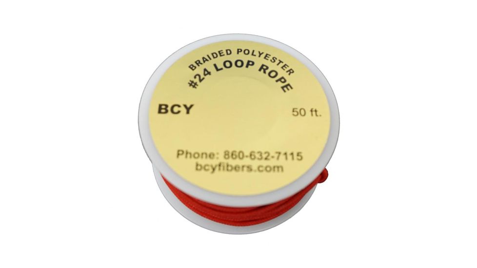 BCY Size 24 D Loop Rope, Red 50 ft 66528