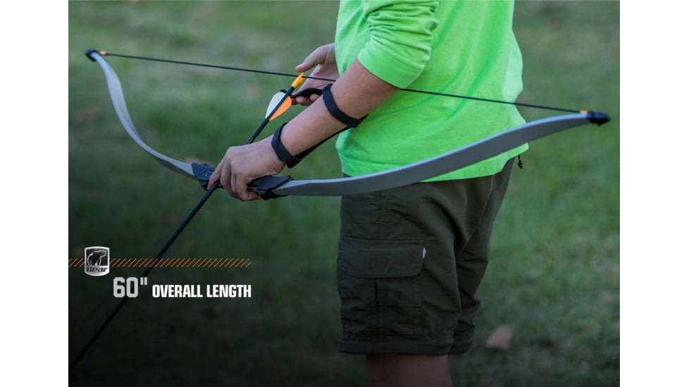 Bear Archery Firebird Youth Bow / Bow Only / Right or Left Handed, Gray, AYB6601