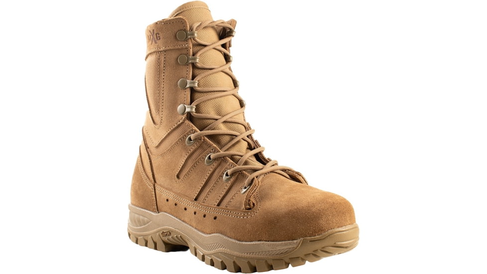 Belleville 8in Flyweight Hot Weather Tactical Steel Safety Toe Boots - Mens, Coyote, 13.5 US/Regular, MXG 135R
