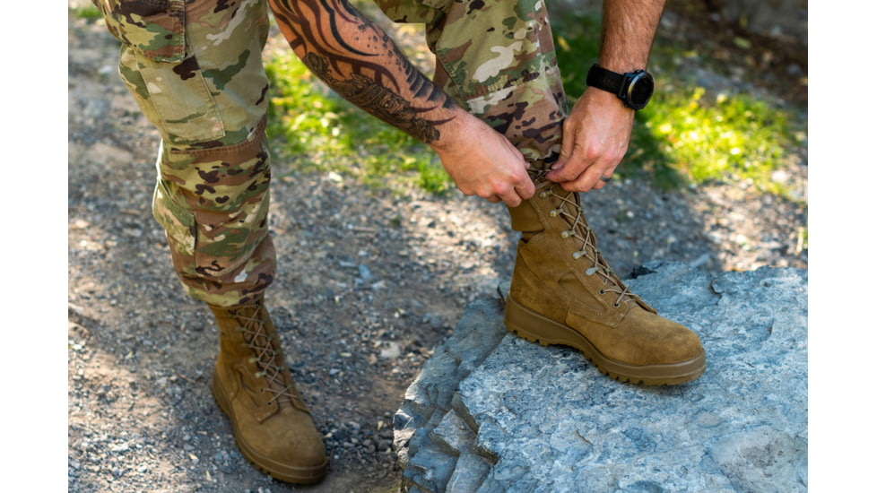 Belleville Hot Weather Steel Toe Boot - Mens, Coyote, 10, Wide, C300ST 100W