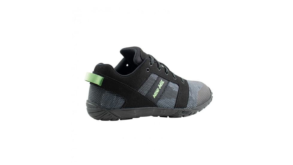 Belleville Low-Cut Mini-Mil Barefoot Activity Shoes w/Camo Superfabric - Mens, Black/Mint Green Accents, 9.5 US/Regular, MM001 095R