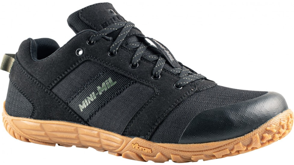 Belleville Low-Cut Mini-Mil Barefoot Activity Shoes w/Gum Outsole - Mens, Black, 7.5 US/Regular, MM002 075R