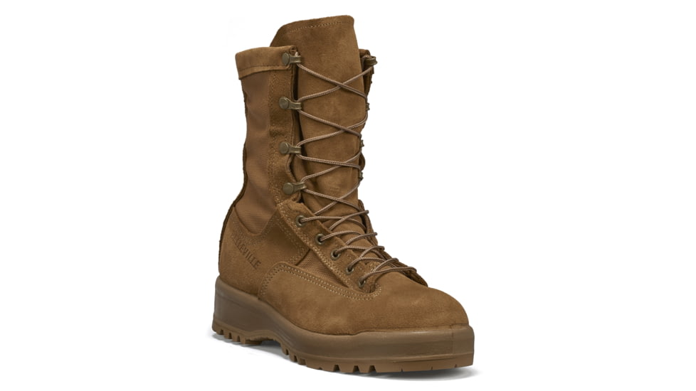 Belleville Waterproof Steel Toe Flight &amp; Combat Boot - Mens, Coyote, 10, Regular, C790ST 100R