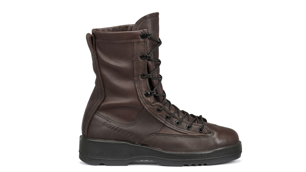 Belleville Wet Weather Steel Toe Flight Boot - Mens, Chocolate Brown, 13, Wide, 330ST 130W