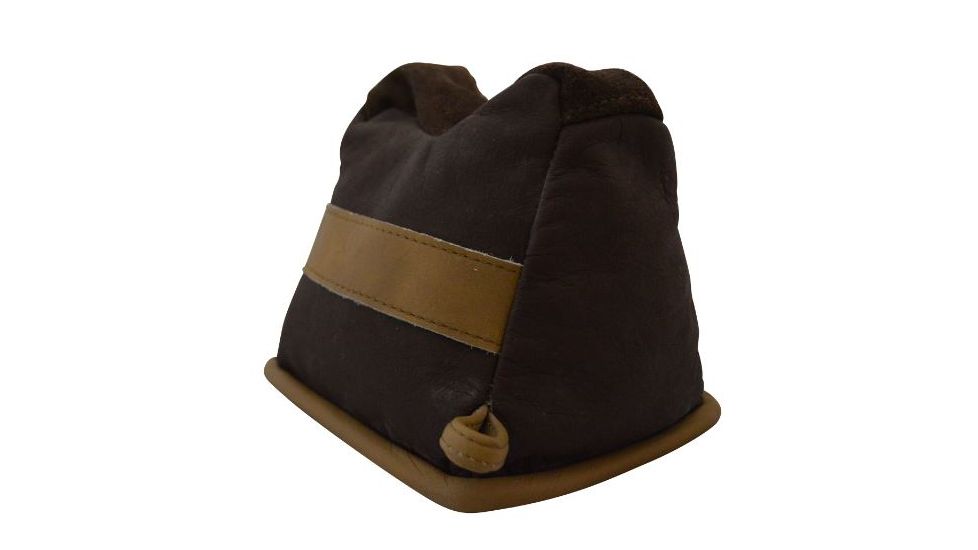 BenchMaster Rifle Rest All Leather Bison Shooting Bag - Medium BMALBBMF