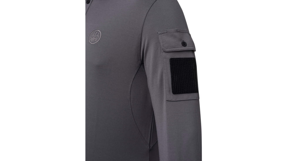 Beretta MILLER POLO LONG SLEEVE SMOKED PEARL X-LARGE 1C616E28