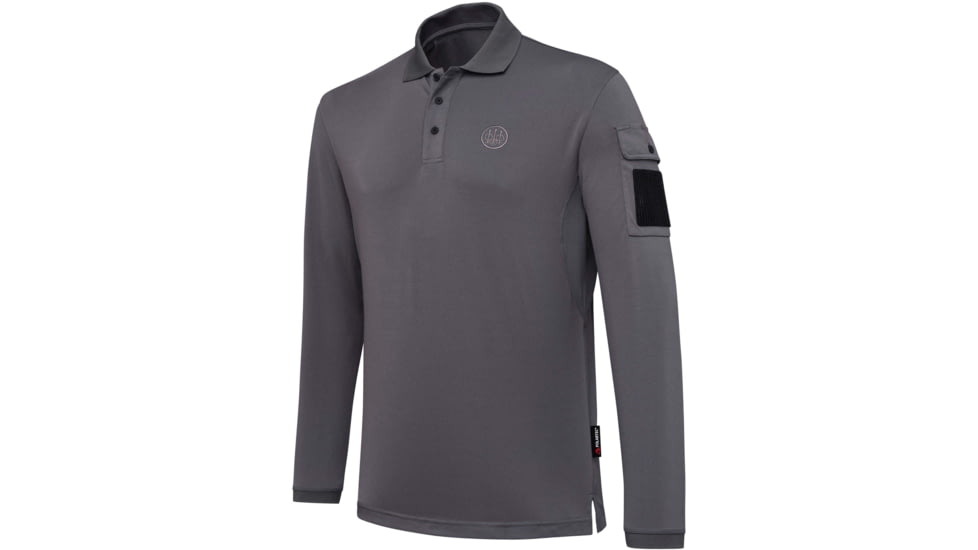 Beretta MILLER POLO LONG SLEEVE SMOKED PEARL X-LARGE 1C616E28