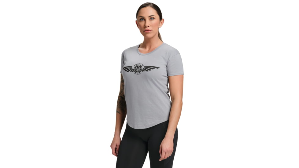 Beretta Dea Wings T-Shirt - Womens, Stone Heather, Extra Large, TS110T1890096BXL