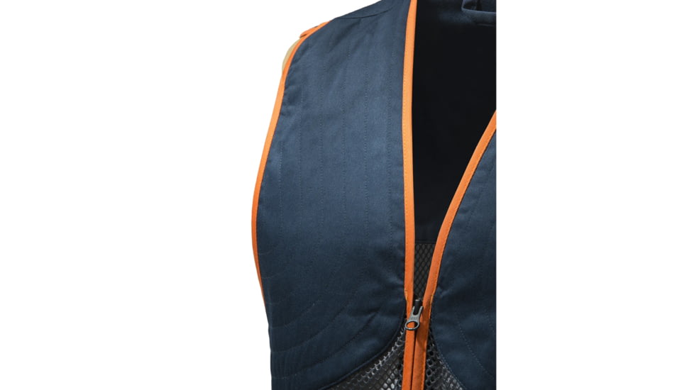Beretta Full Mesh Shooting Vest, Blue Total Eclipse &amp; Grey, Medium, GT671T155305B4M