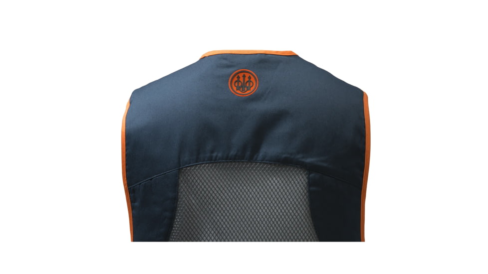Beretta Full Mesh Shooting Vest, Blue Total Eclipse &amp; Grey, Medium, GT671T155305B4M