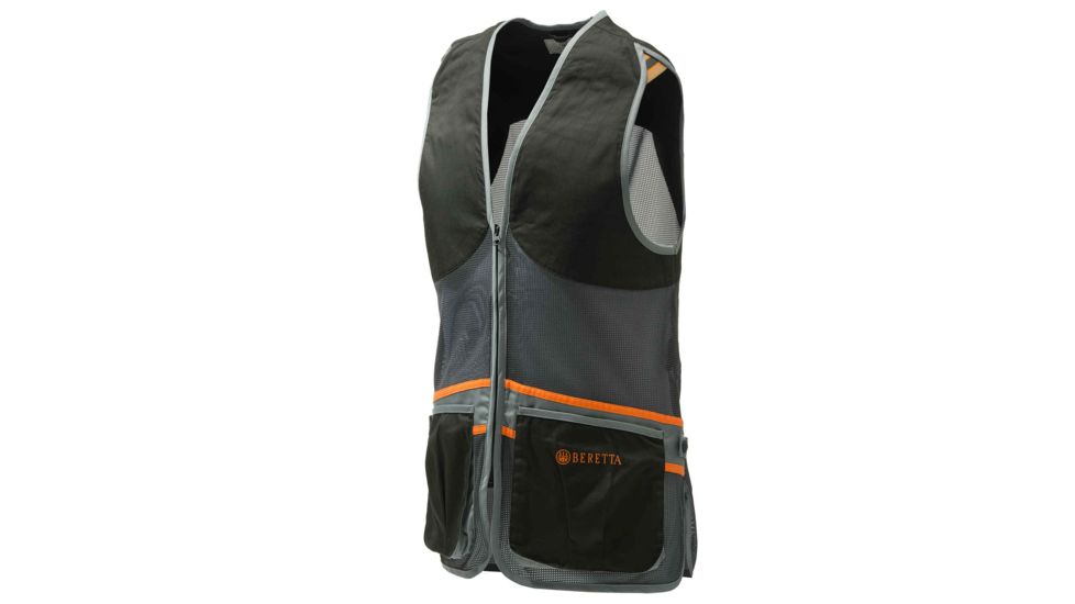 Beretta Full Mesh Shooting Vest, Black &amp; Grey, 3XL, GT671T15530903XXXL