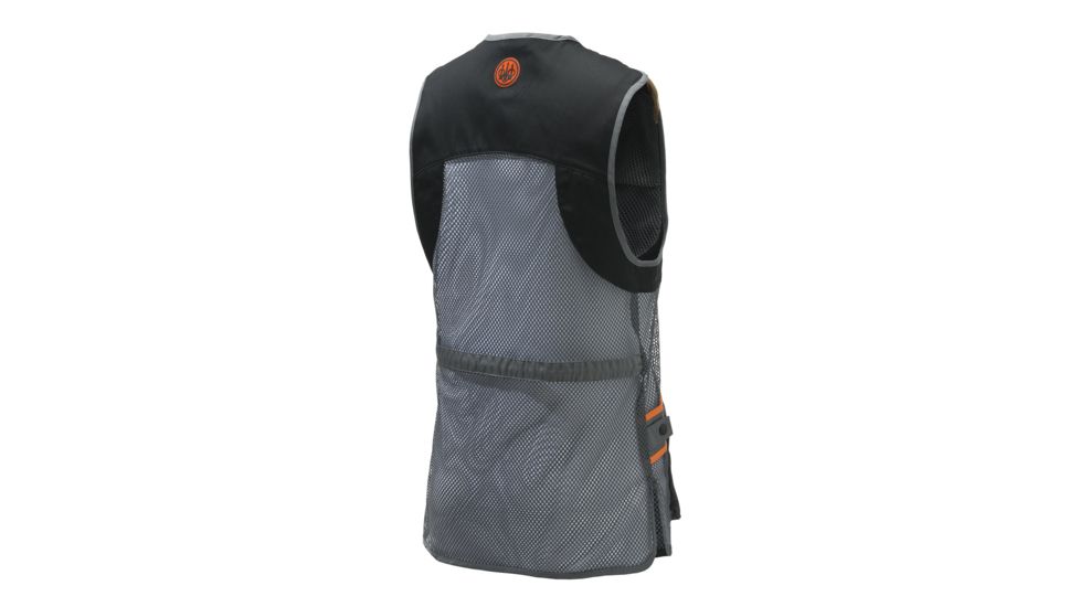 Beretta Full Mesh Shooting Vest, Black &amp; Grey, Medium, GT671T15530903M