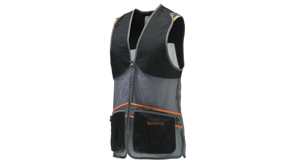 Beretta Full Mesh Vest - Men's, Medium, Black/Grey, T671T15530903M