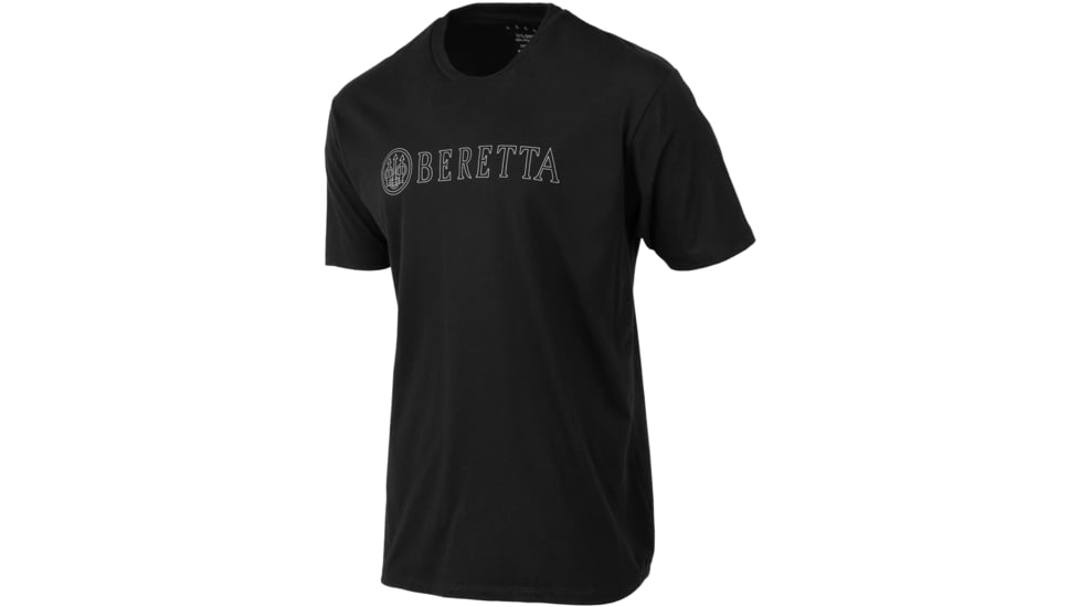 Beretta Hardlines T-Shirt - Mens, Short Sleeve, Black, Large, TS219T18900999L