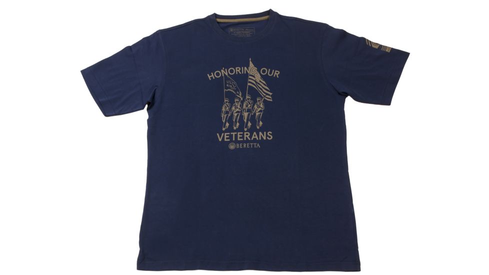 Beretta Honoring Veterans T-Shirt,Eclipse Blue,Medium TS501T09620504M