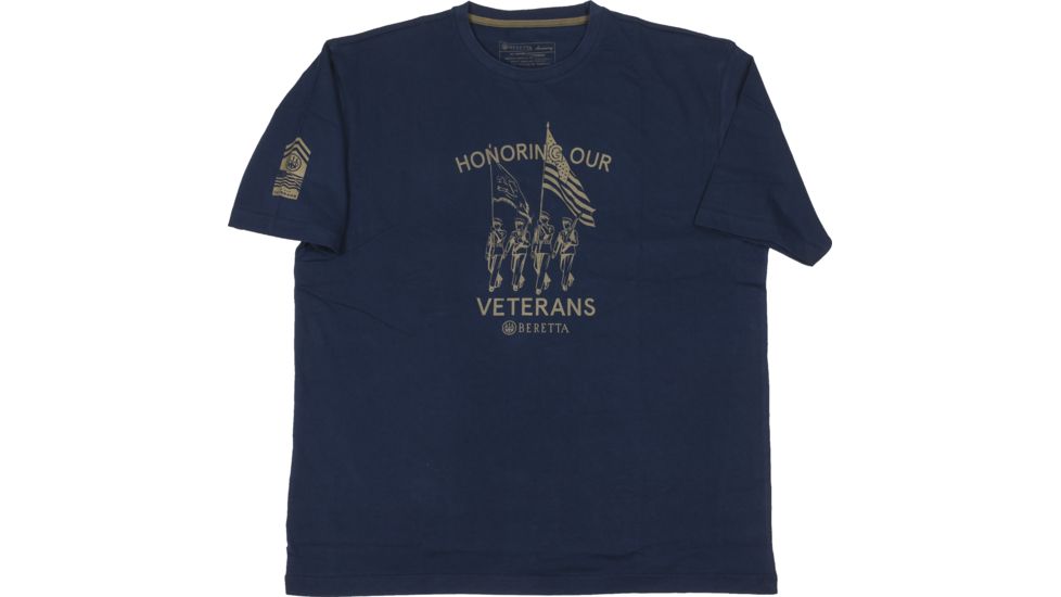Beretta Honoring Veterans T-Shirt,Eclipse Blue,XL TS501T09620504XL