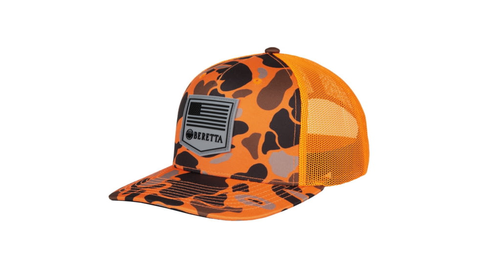 Beretta PM Trucker Hat - Men's, Blaze Duck Camo, One Size, BC049T1675085R