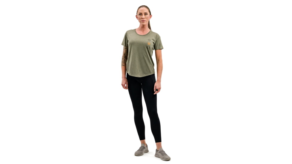 Beretta Ranger T-Shirt - Womens, Heather Mil Green, Large, TS109T189007AUL
