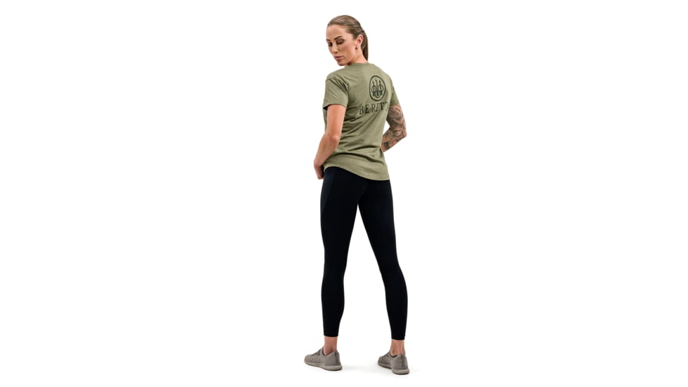 Beretta Ranger T-Shirt - Womens, Heather Mil Green, Large, TS109T189007AUL