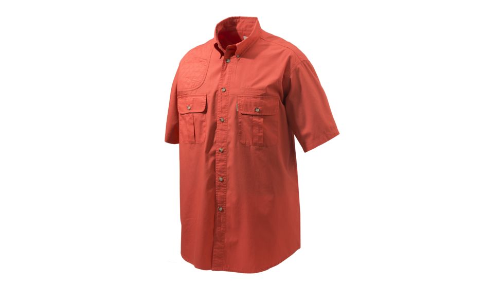 Beretta TM Shooting Shirt S/S, Red, Large, LU162075610337L
