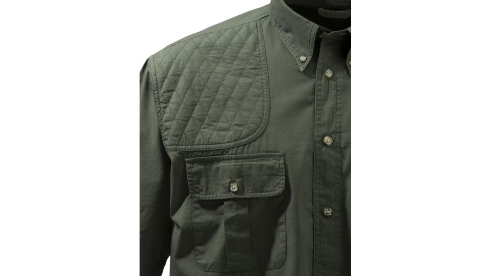 Beretta TM Shooting Shirt S/S, Green, Medium, LU162075610715M