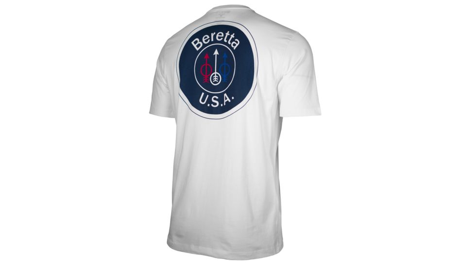 Beretta US Logo T - Shirt, White, Large, TS252T14160100L