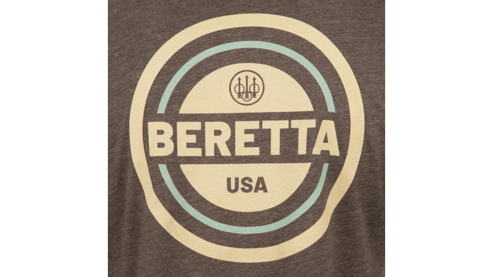 Beretta USA 2.0 T-Shirt - Mens, Long Sleeve, Brown, Large, TS230T18900815L