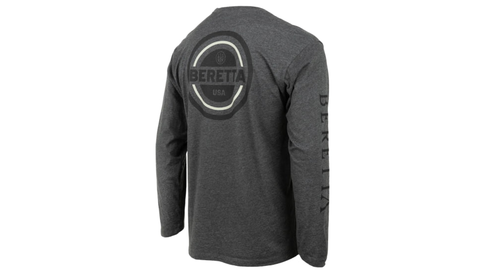 Beretta USA 2.0 T-Shirt - Men's, Long Sleeve, Charcoal, 3XL, TS230T18900093XXXL