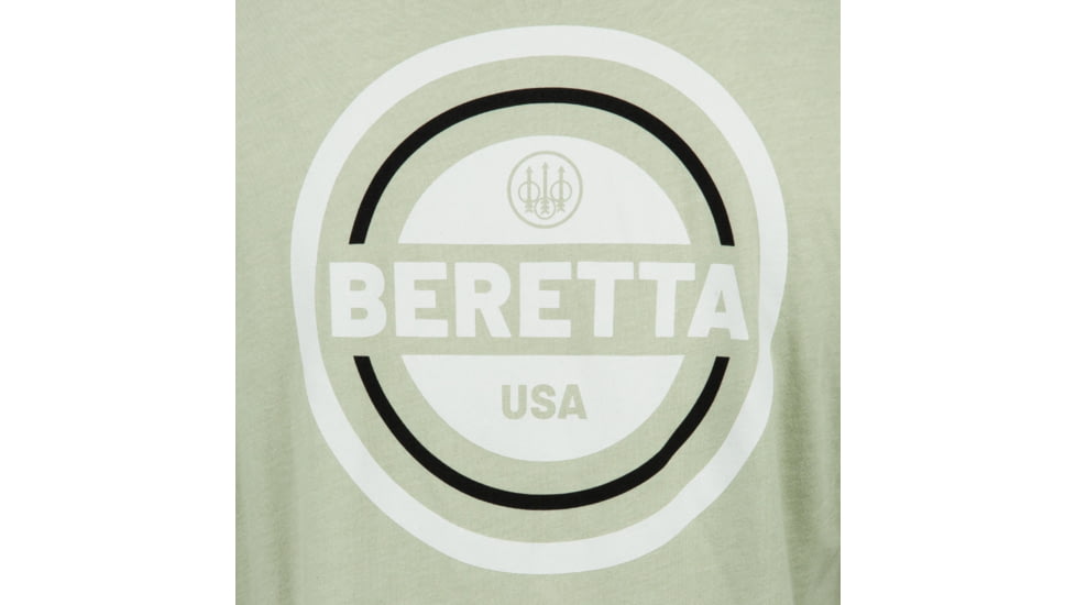 Beretta USA 2.0 T-Shirt - Mens, Long Sleeve, Sage Green, Small, TS230T189007A1S