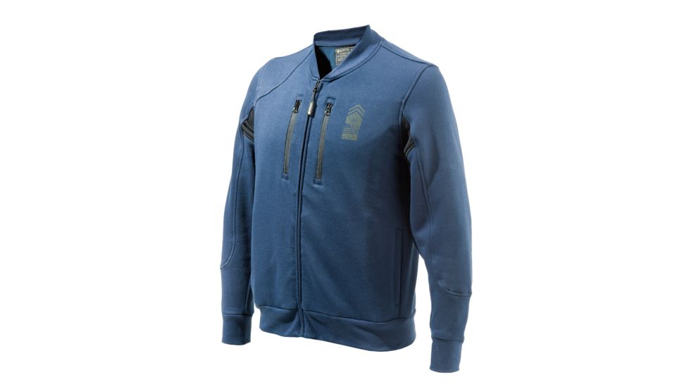 Beretta Veterans Bomber Sweatshirt,Eclipse Blue,Large FU151T09910504L