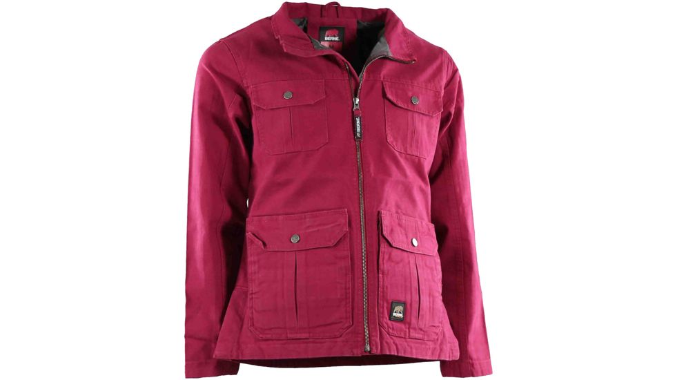 Berne Concealed Carry Ladies Lightweight Sierra One One Jacket - Womens, Pomegranate, Small, Regular, 92021377698