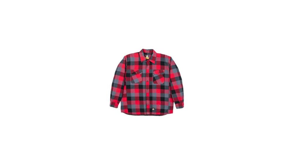 Berne Flannel Shirt Jacket - Mens, Plaid Red E, Extra Large, Regular, 92021382272