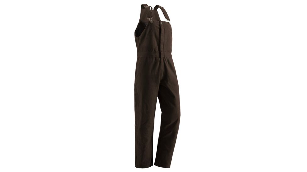 Berne Ladies Washed Insulated Bib, Dark Brown, Small WB515DBNR360