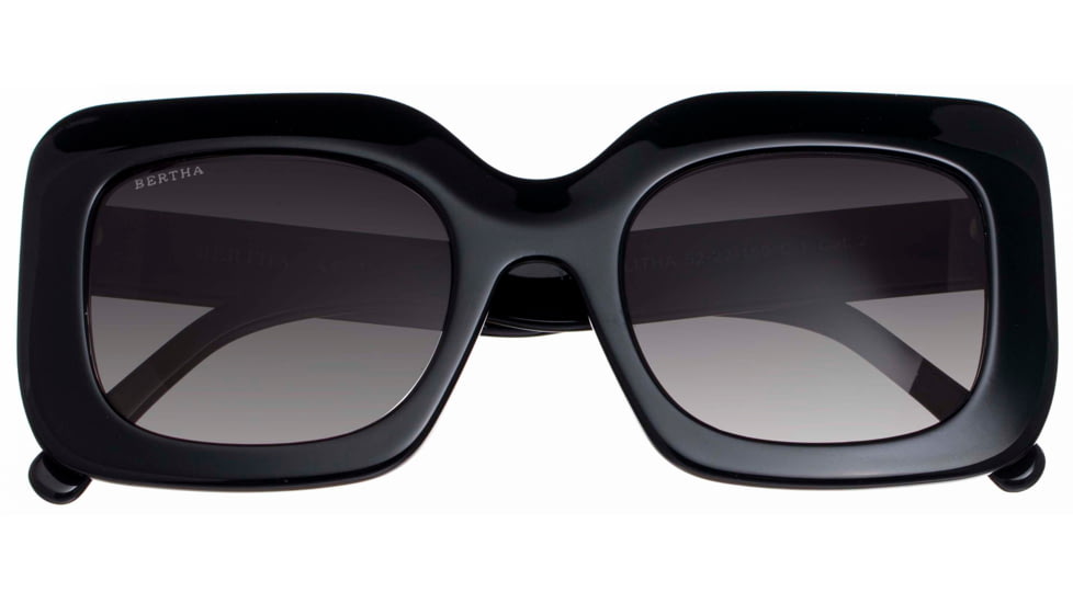 Bertha Talitha Handmade in Italy Sunglass - Womens, Black, One Size, BRSIT103-1