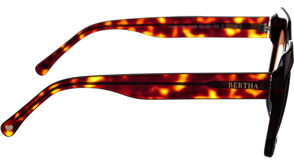 Bertha Talitha Handmade in Italy Sunglass - Womens, Tortoise, One Size, BRSIT103-2