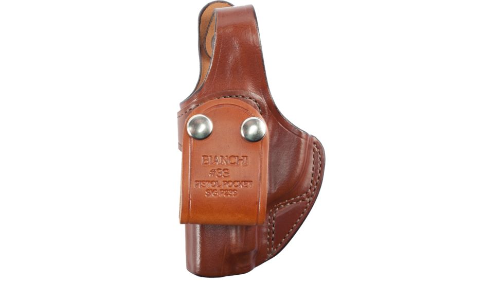 Bianchi 3S Pistol Pocket - Plain Tan, Left Hand 19555
