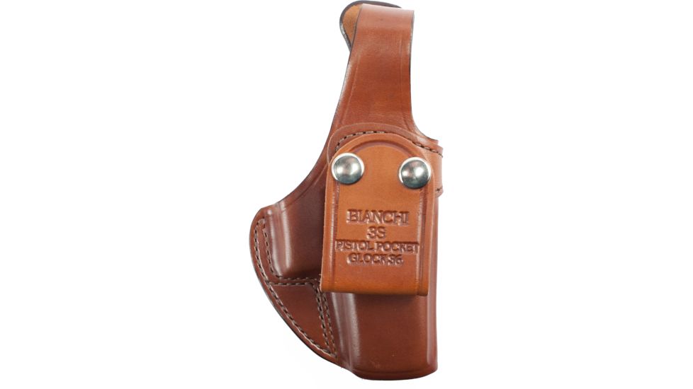 Bianchi 3S Pistol Pocket - Plain Tan, Right Hand 19820
