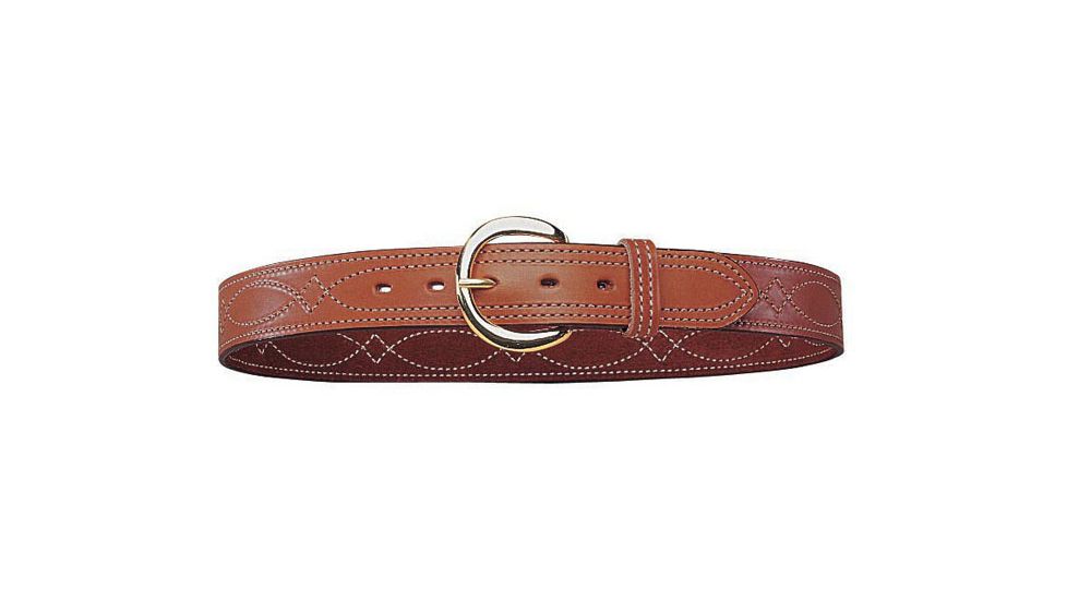 Bianchi B12 Reversible Sport Stitched Belt - Plain Tan/Suede, Brass, Waist Size 32in, 12868