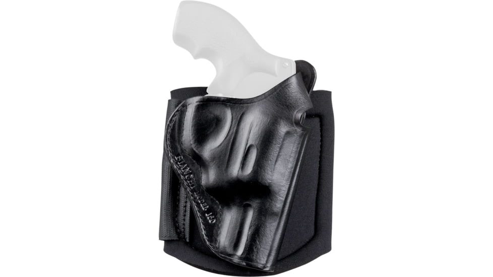 Bianchi Model 150 Negotiator Holster, Ankle, GLOCK 43, Right Hand, Size 9, Black, 24006